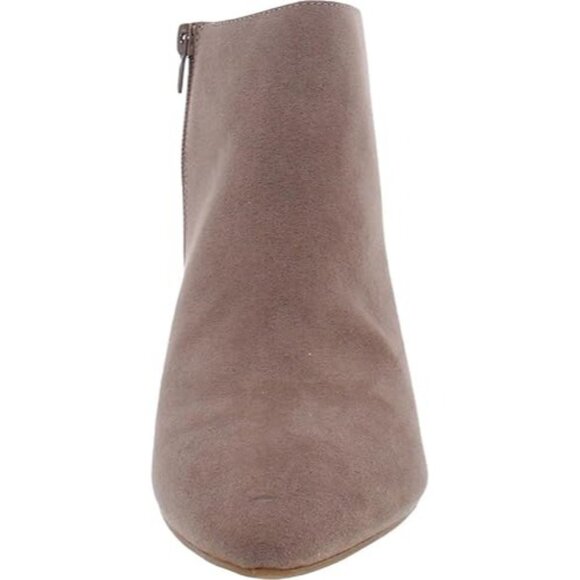 Alfani Womens Armena Faux Suede Pointed Toe Ankle Boots Tan Size 7 Medium - Picture 1 of 4